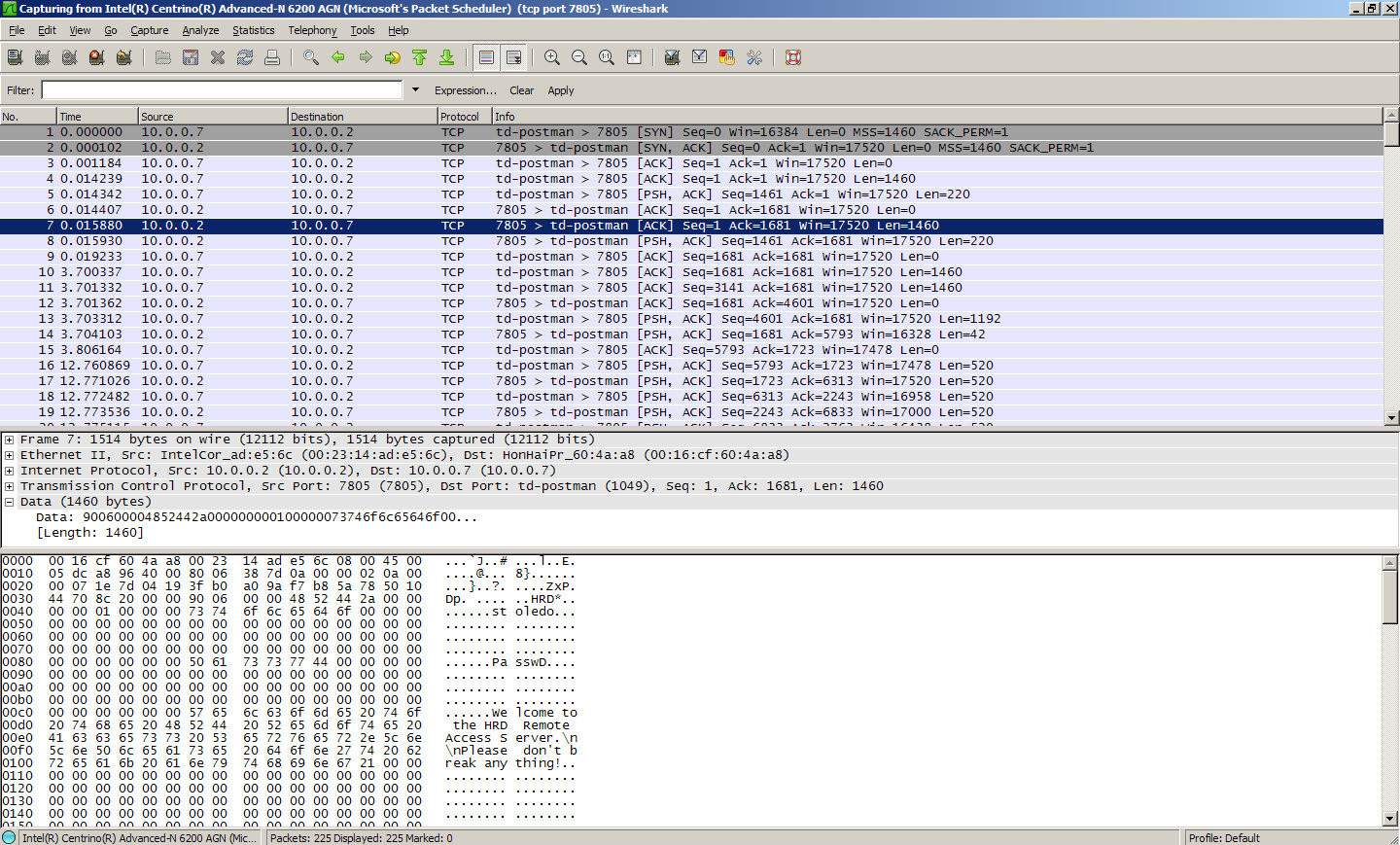 wireshark packet sniffing detection